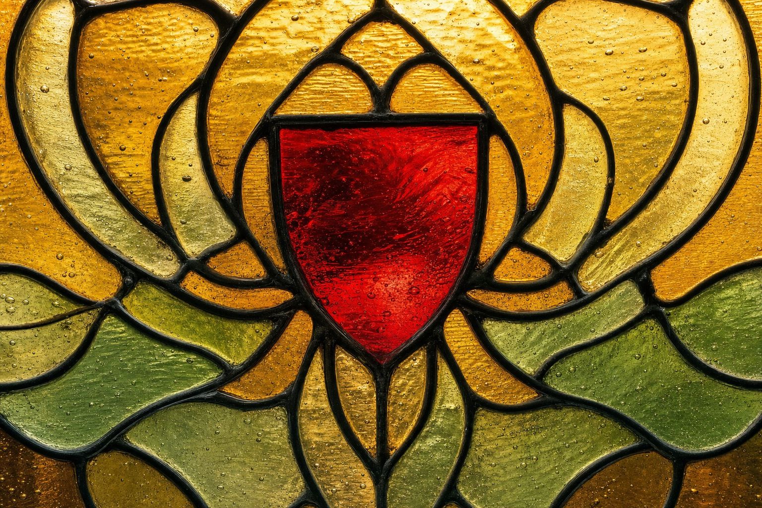 Glas in lood van dichtbij